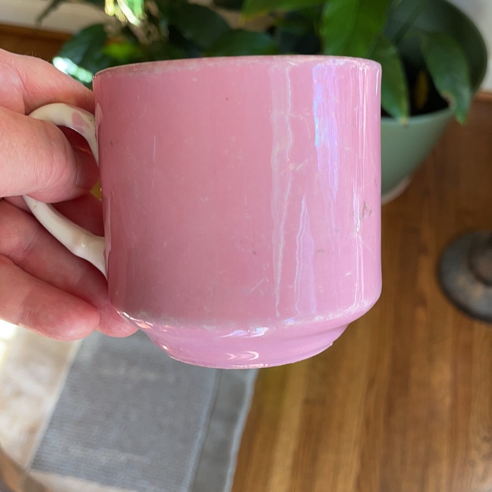 Antique German Lustre Remembrance Mustache Cup - Picture 6 of 9